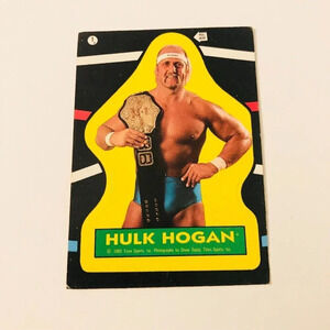 Vtg 1985 WWF  Hulk Hogan Titan Sports Wrestling Sticker